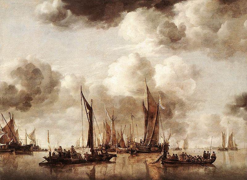 Jan van de Cappelle Dutch Yacht Firing a Salvo